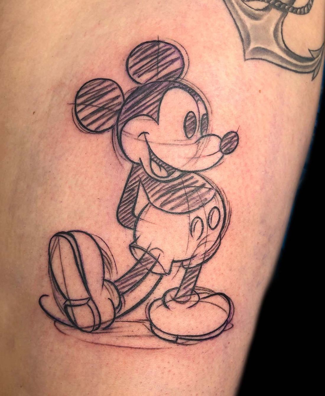 Mickey Maus im Skizzen-Stil